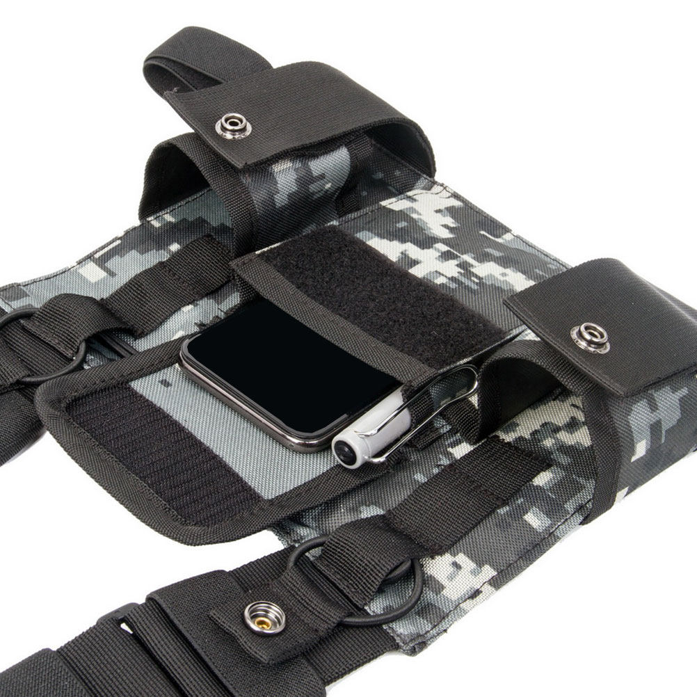 Harness Climbing Adjustable - High-Durability Radio Chest Harness Bag for
