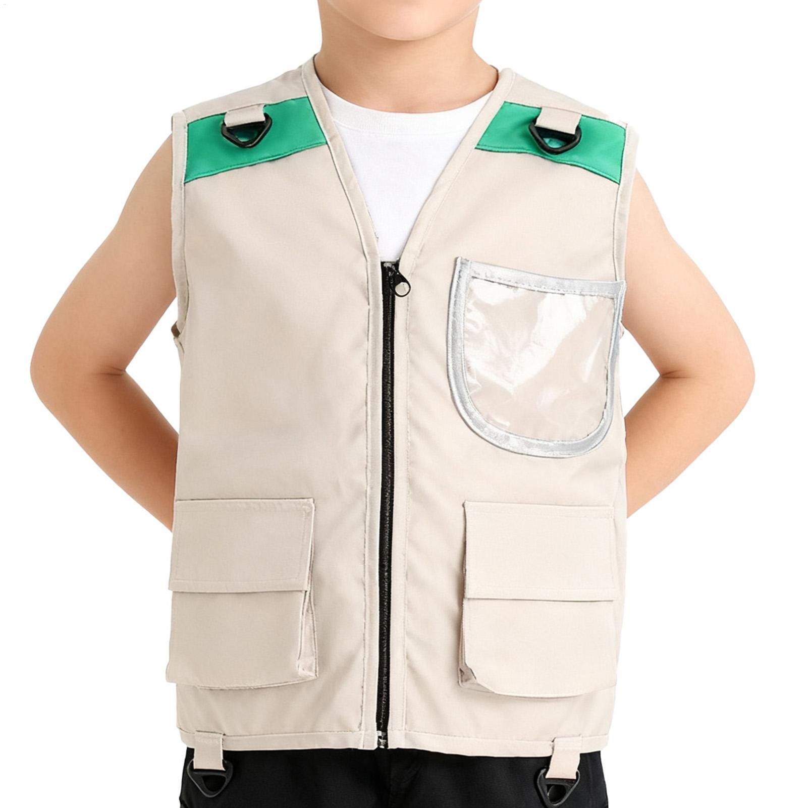 Outdoor Adventure Kit - Kids Explorer Vest Costume Safari Cargo