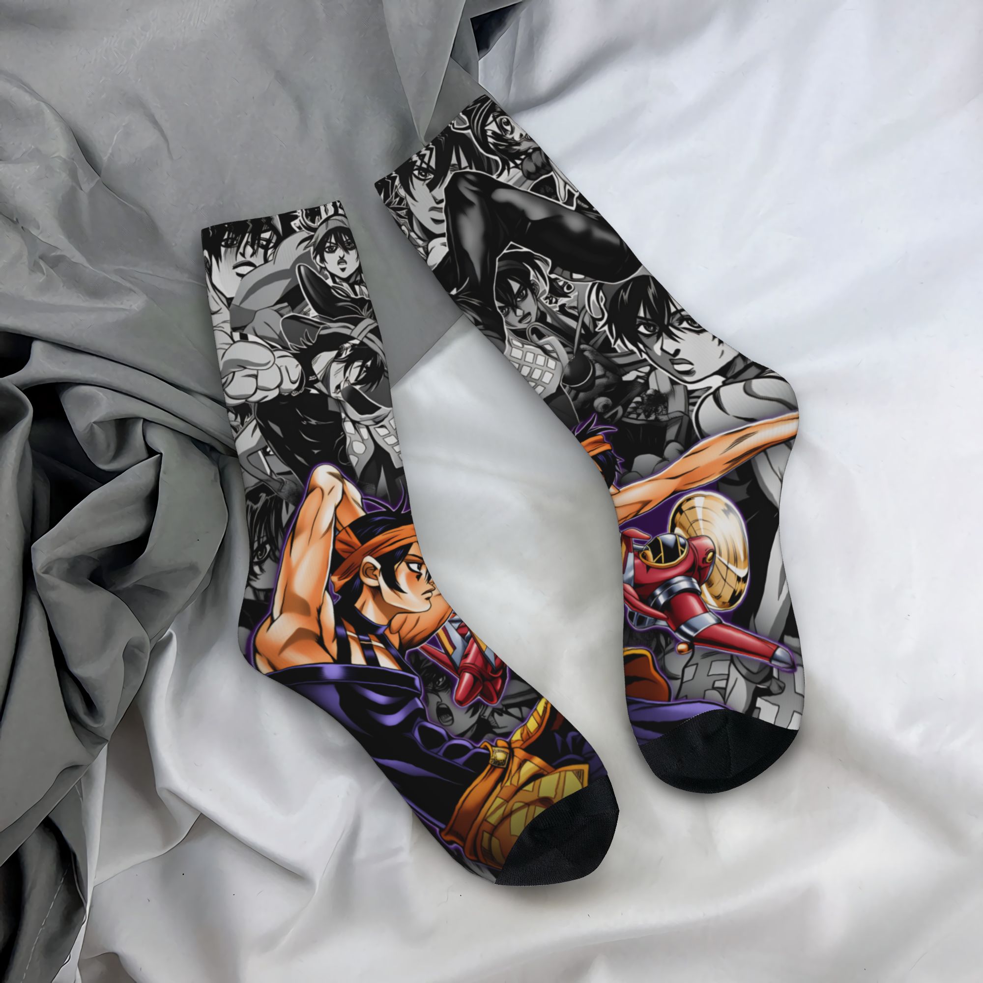 Outdoor Adventure Japan - JoJos Bizarre Adventure Socks Design Stockings