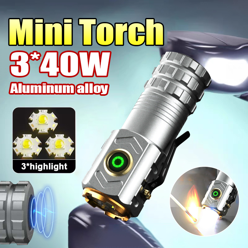 Outdoor Adventure Hiking - Super Powerful Spotlight Ignition Flashlight Mini