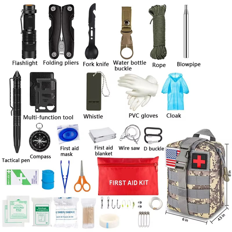 Survival First Aid Kit Surviva - Outdoor Adventure Kit 评论和价格