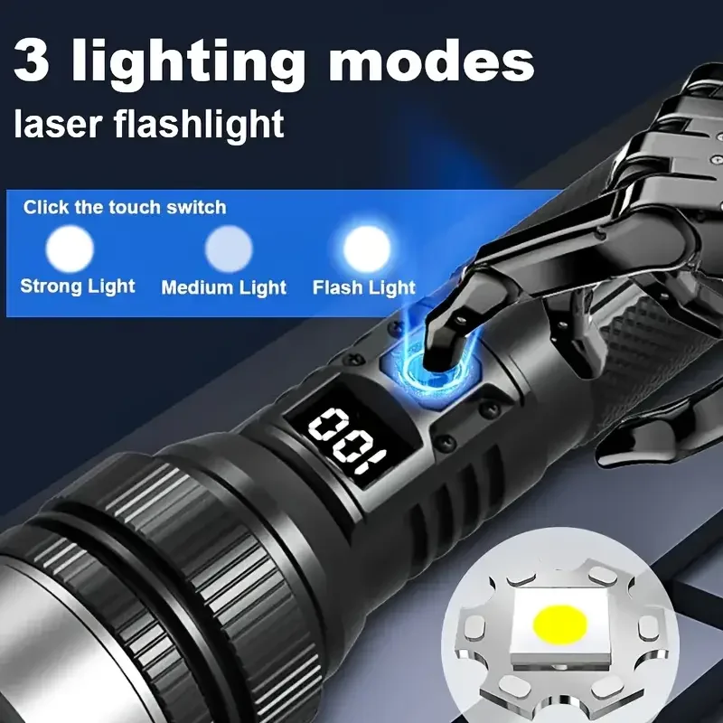 900000LM Powerful LED Flashlig - Outdoor Adventure Hiking 评论和价格