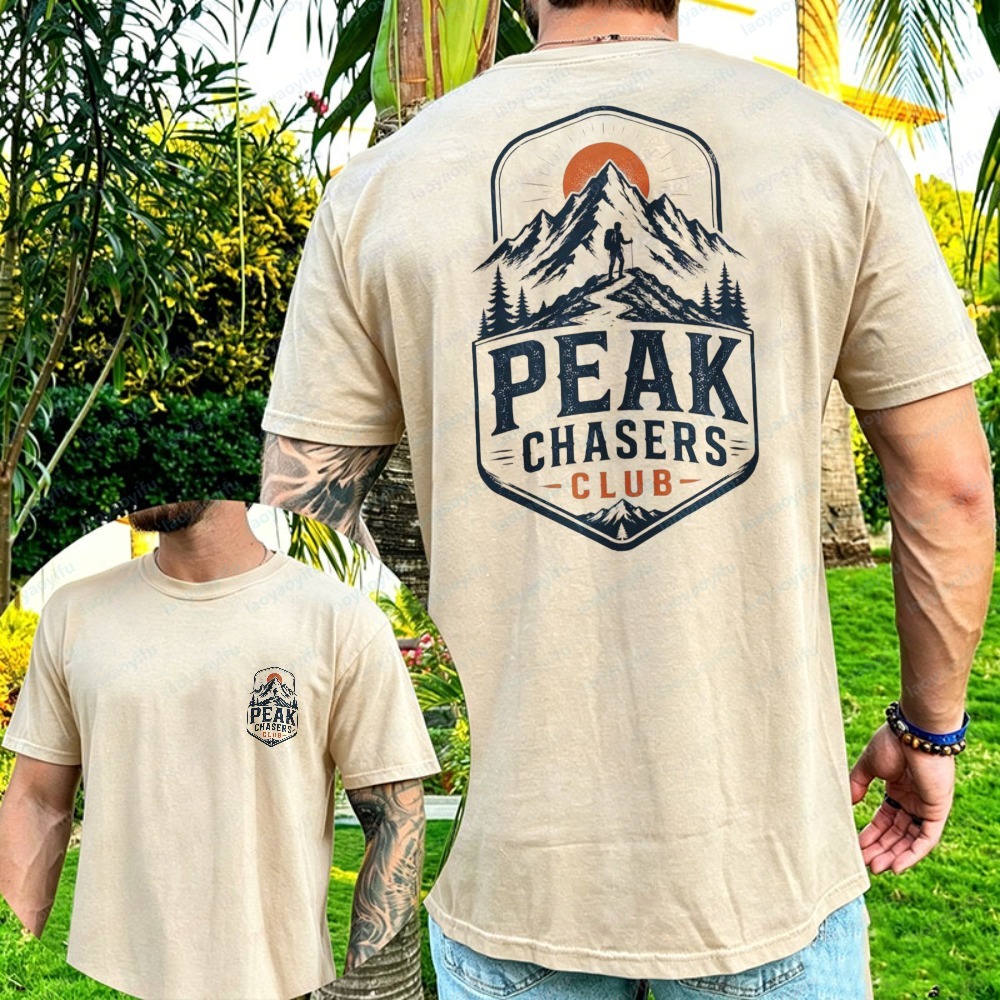 Peak Chasers Club Tshirt Fashi - Outdoor Adventure Club 评论和价格