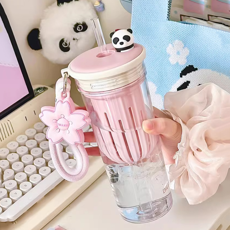 650ml Kawaii Water Bottle With - Water Filter Straw 评论和价格